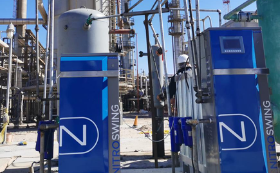 Produzione di azoto NOVAIR per il settore del gas